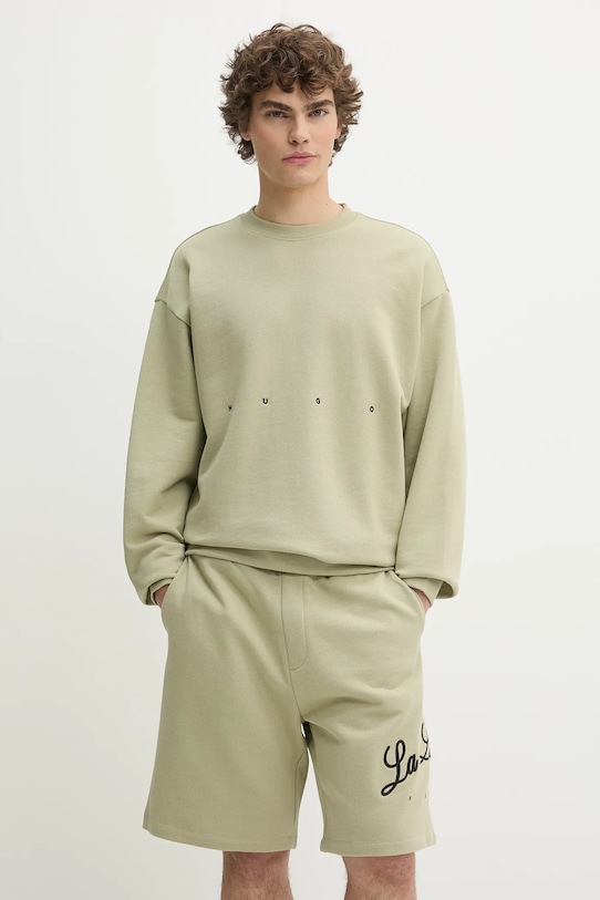 Odzież HUGO bluza bawełniana 50538973 zielony