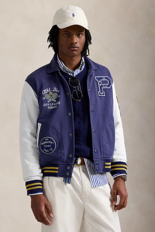 Dukserica Polo Ralph Lauren natpis mornarsko plava 710964979