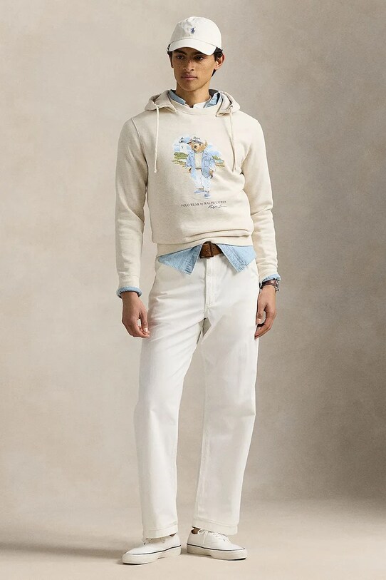 Odzież Polo Ralph Lauren bluza 710966739 biały