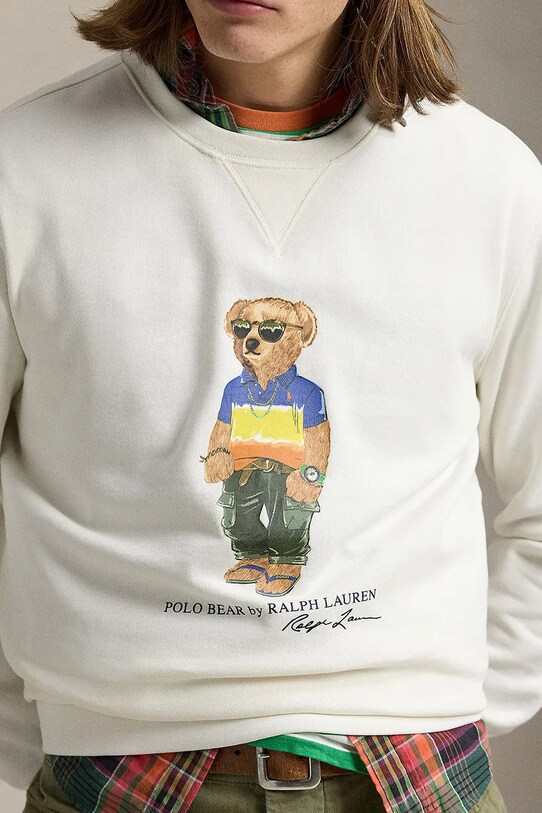 Polo Ralph Lauren bluza bawełniana biały 710973146