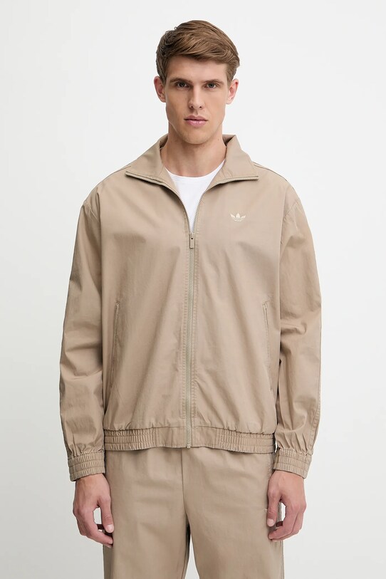 Бавовняна куртка adidas Originals Firebird Jacket інші бежевий KC0685