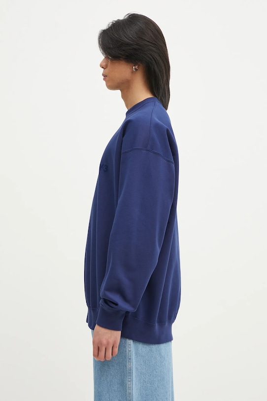 Mikina Y-3 French Terry Crew Sweat JM7867 modrá SS25