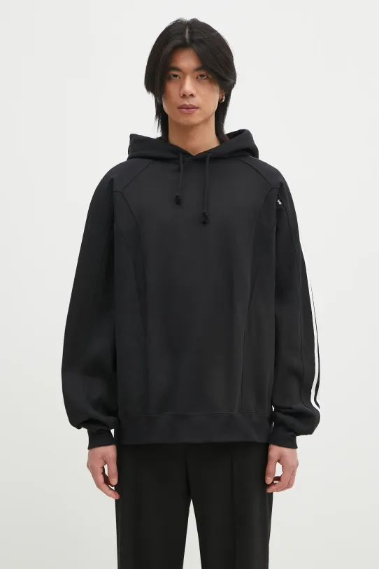 Суичър Y-3 Cut Line Hoodie изчистен черен JN7131
