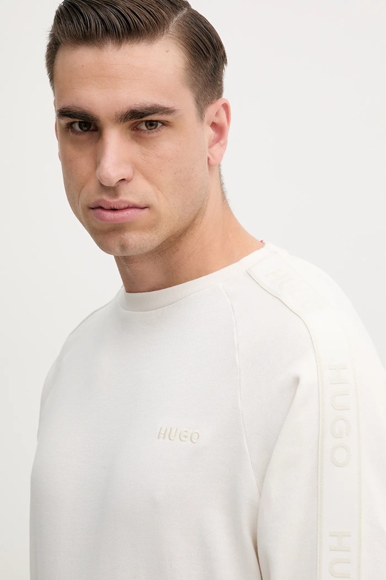 Oblečenie Bavlnená mikina HUGO 50540909 krémová