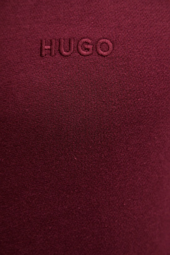 Хлопковая кофта HUGO 50540921 бордо