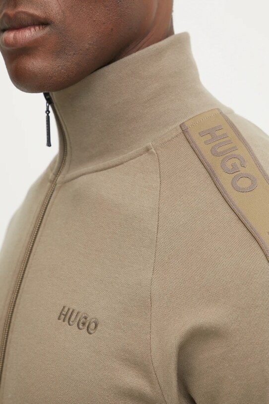 HUGO hanorac lounge din bumbac 50540933 verde