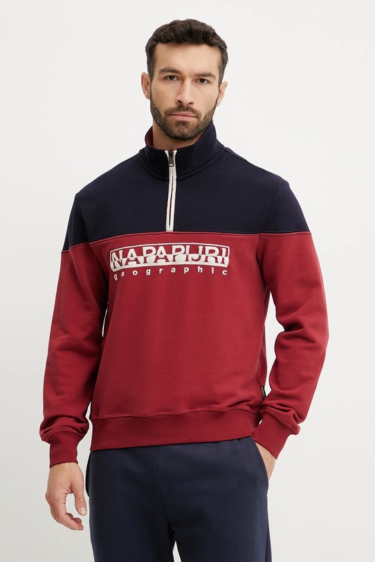 Хлопковая кофта Napapijri B-Saturnia без капюшона красный NP0A4ICHR1E1