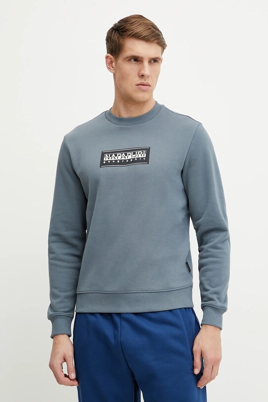 Суичър Napapijri B-Box без качулка син NP0A4I1AG1Y1