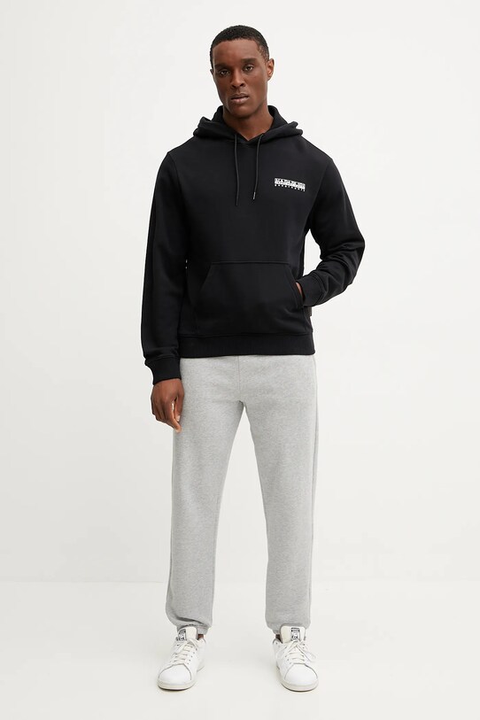 Памучен суичър Napapijri B-Sovana NP0A4IBY9411 черен SS25