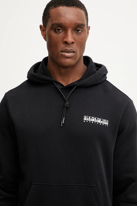 Памучен суичър Napapijri B-Sovana черен NP0A4IBY9411