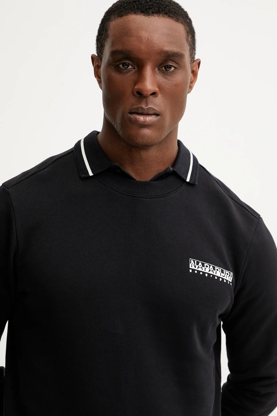 Памучен суичър Napapijri B-Sovana черен NP0A4IBZ9411