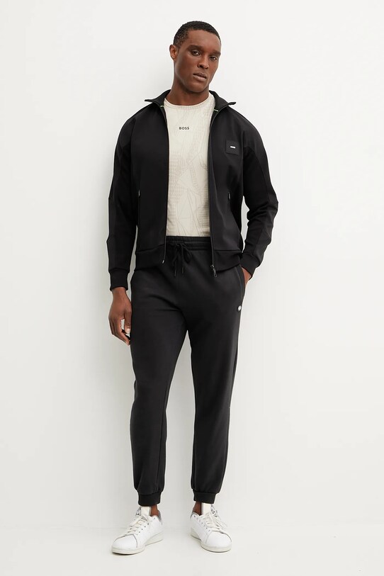 Суичър BOSS Green 50537205 черен SS25