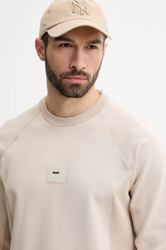 BOSS Green bluza beżowy 50537214