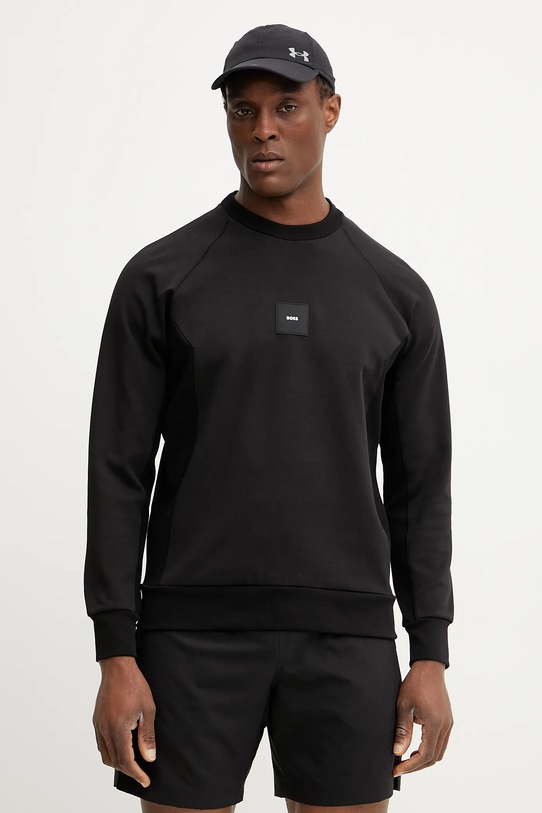 Mikina BOSS Green bavlna čierna 50537214
