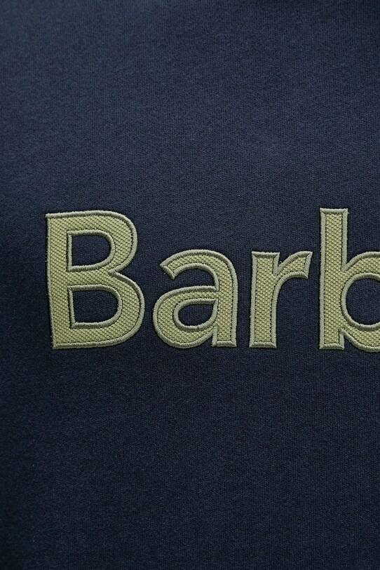 Barbour hanorac de bumbac Pique Applique Crew Sweatshirt MOL0670 bleumarin