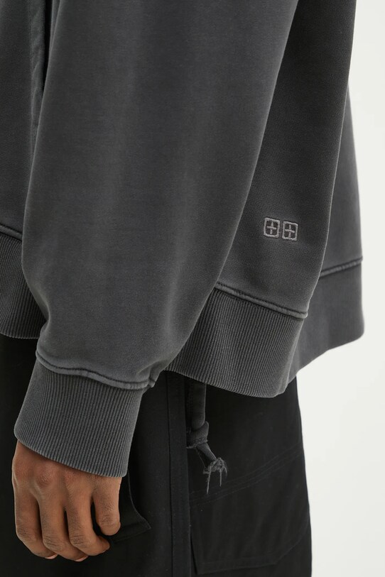 Bavlněná mikina KSUBI Electric Biggie šedá MPS25FL011