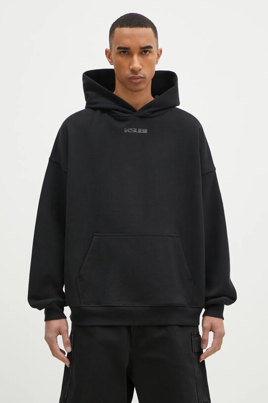 KSUBI hanorac de bumbac Sott Ekcess uni negru MPS25FL008