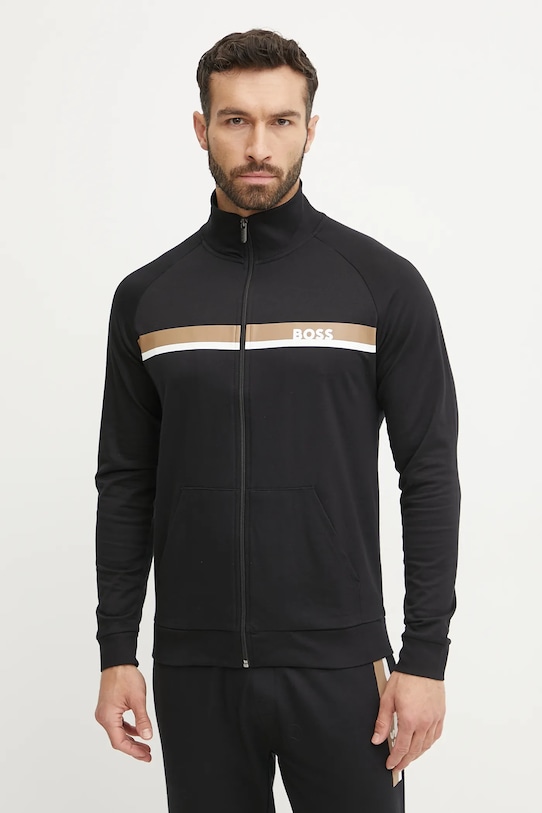 Homewear pamučna dukserica BOSS pamuk crna 50540660