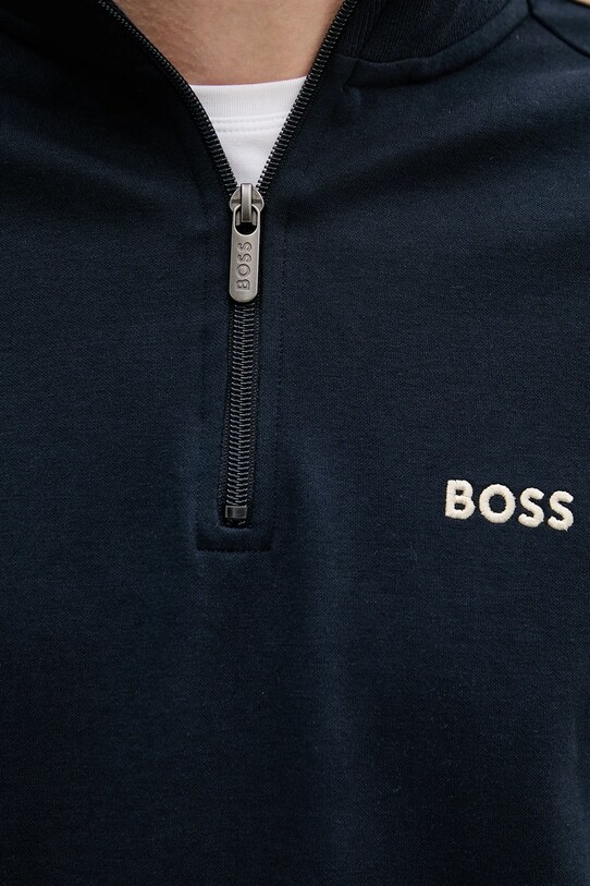 Mikina s kapucňou BOSS tmavomodrá 50540785