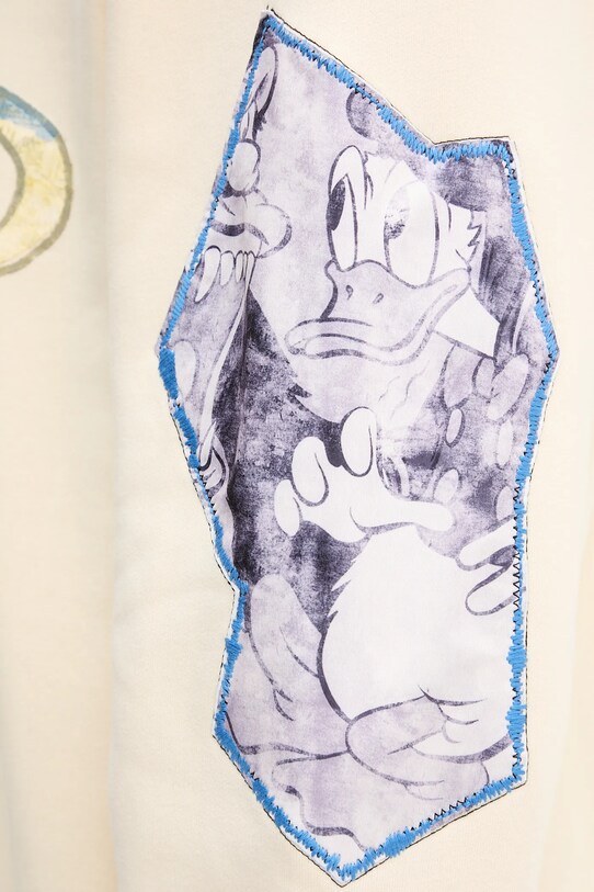 Βαμβακερή μπλούζα Desigual MICKEY 25SMSK07 μπεζ