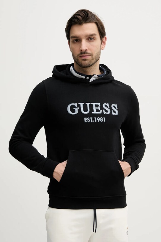 Mikina Guess BEAU s kapucí černá M5GQ36.KCN01