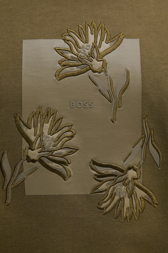 BOSS hanorac de bumbac 50537683 verde