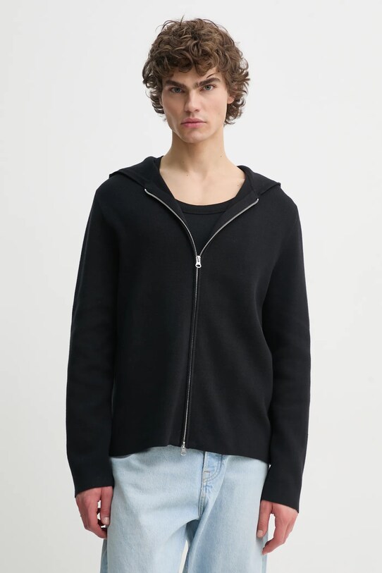 Samsoe Samsoe cardigan SANIKLAS uni negru M25100001