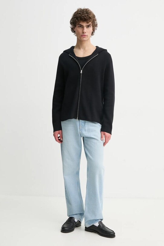 Samsoe Samsoe cardigan SANIKLAS M25100001 negru SS25