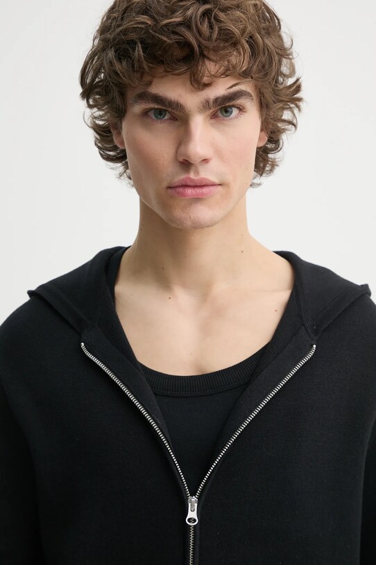 Samsoe Samsoe cardigan SANIKLAS negru M25100001