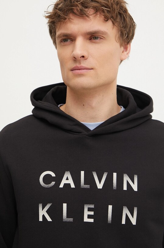 Calvin Klein hanorac de bumbac negru K10K114261