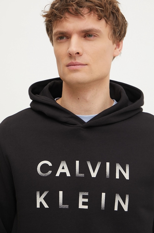 Calvin Klein pamut melegítőfelső fekete K10K114261
