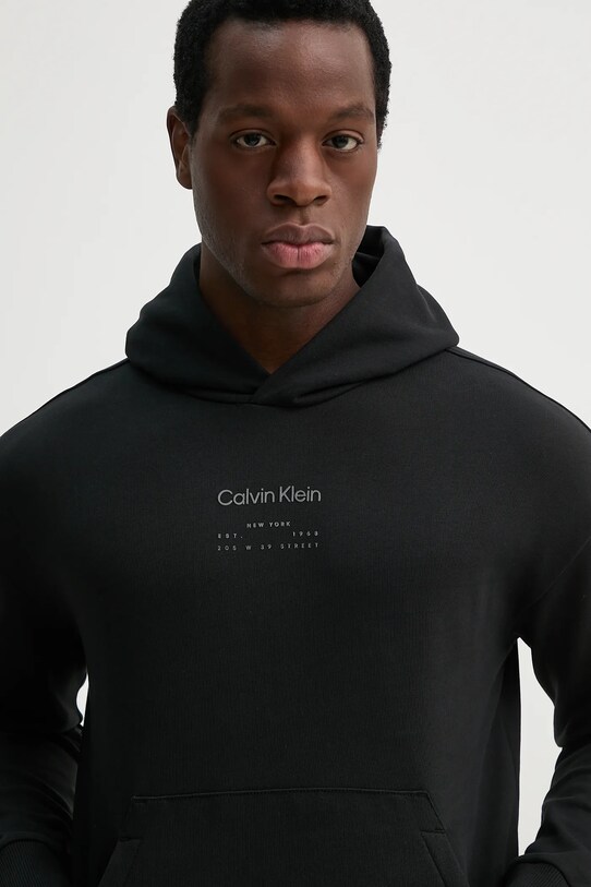 Хлопковая кофта Calvin Klein чёрный K10K114262