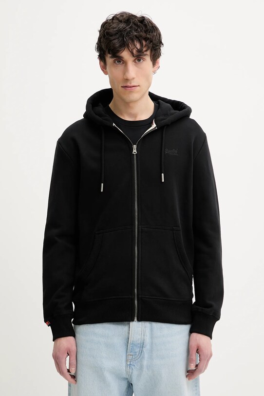 Μπλούζα Superdry με κουκούλα μαύρο M2014128A.02A