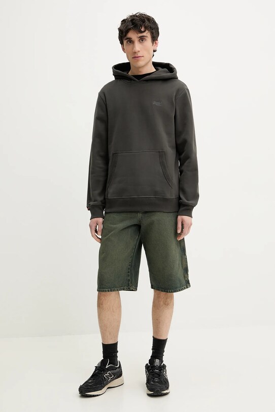 Mikina Superdry M2014168A.06A šedá SS25