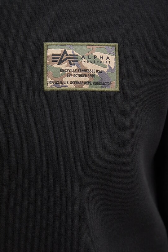 Alpha Industries bluza Camo Sleeve Crewneck 156306 negru