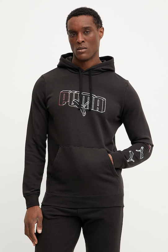 Puma bluza z kapturem czarny 684665