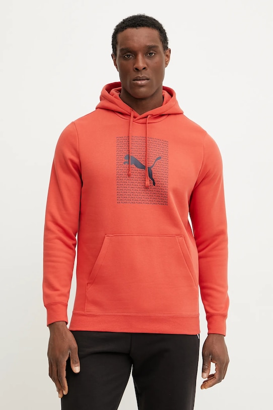 Puma bluza z kapturem czerwony 684669