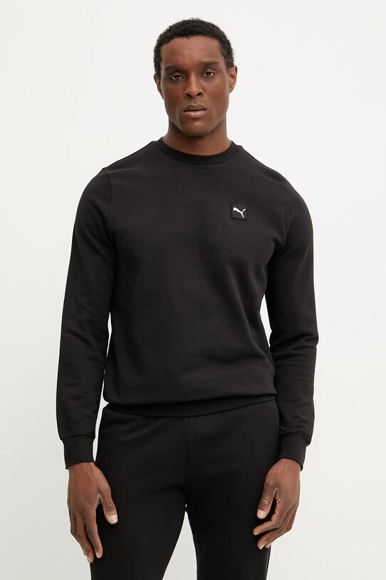 Puma bluza bawełniana nadruk czarny 684727