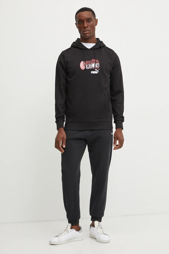 Puma hanorac de bumbac 779323 negru SS25