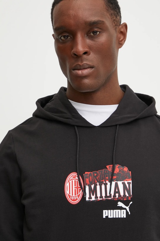 Puma hanorac de bumbac negru 779323