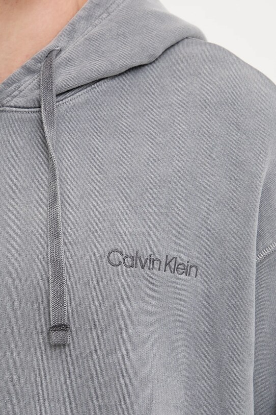 Mikina s kapucňou Calvin Klein Underwear LV00NM2894 sivá