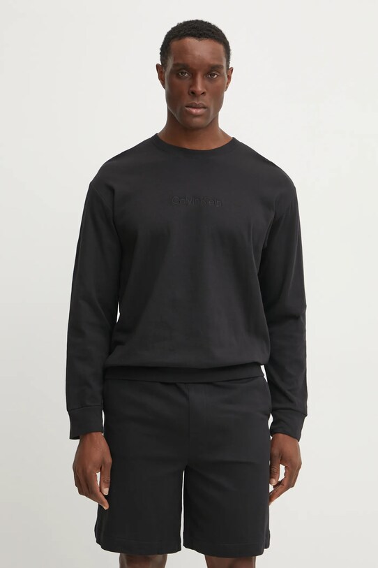 Calvin Klein Underwear bluza lounge aplikacja czarny 000NM2708E