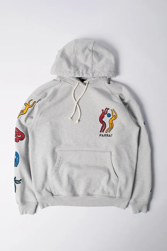 by Parra bluza bawełniana La chambre wzorzyste szary 53116