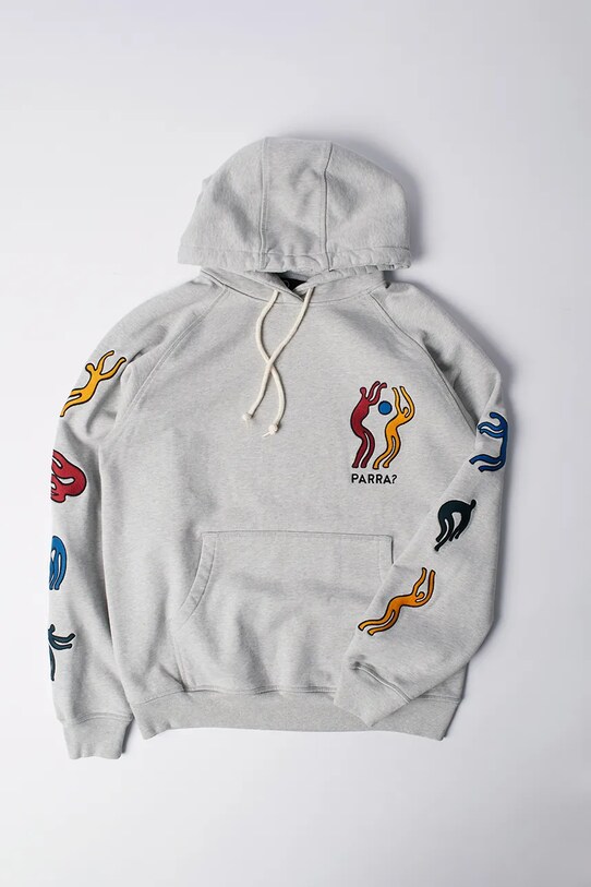 Pamučna dukserica by Parra La chambre 53116 siva SS25