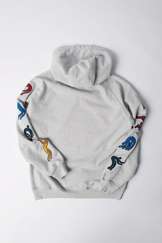 Odzież by Parra bluza bawełniana La chambre 53116 szary