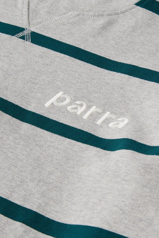 Βαμβακερή μπλούζα by Parra Pristine striper 53125 γκρί