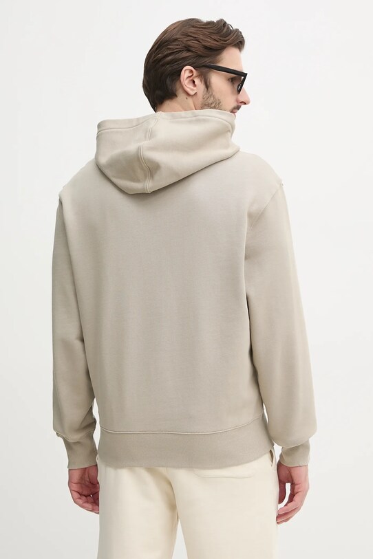 Ρούχα Βαμβακερή μπλούζα Calvin Klein Jeans J30J327227 μπεζ