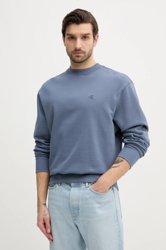 Calvin Klein Jeans bluza bawełniana bawełna niebieski J30J327228