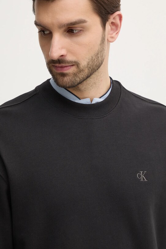 Oblečenie Bavlnená mikina Calvin Klein Jeans J30J327228 čierna