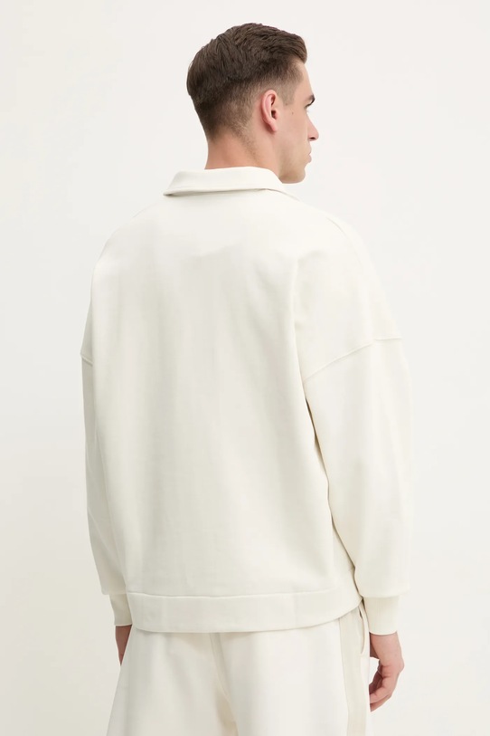 Ρούχα Βαμβακερή μπλούζα Calvin Klein Jeans J30J327229 μπεζ